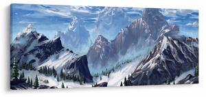 Slika - Naslikane planine (120x50 cm)