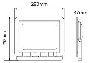 LED Vanjski reflektor LED/100W/230V 6500K IP65