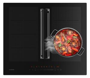 Klarstein Chef-Fusion Down Air sustav, indukcijsko kuhalo + DownAir napa, 60 cm, 600 m³/h EEC A