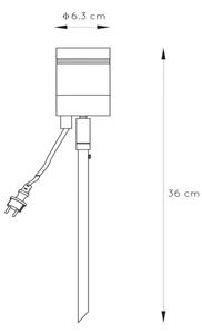 Lucide 14868/05/30 - LED Vanjska lampa ARNE-LED 1xGU10/5W/230V crna IP44