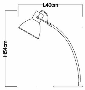 Lucide 03613/01/31 - Stolna lampa CURF 1xE27/60W/230V bijela