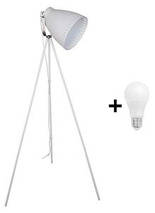 Solight WA001-W - LED Stojeća lampa MILANO 1xE27/8W/230V bijela 145cm