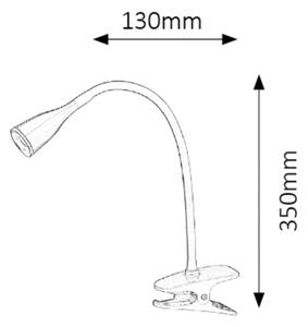 Rabalux 4195 - LED Stolna lampa sa kvačicom JEFF1xLED/4,5W/230V