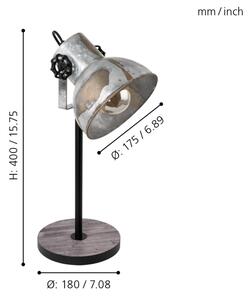 Eglo 49718 - Stolna lampa BARNSTAPLE 1xE27/40W/230V