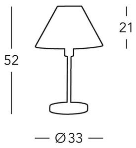 Kolarz 264.70.6 - Stolna lampa HILTON 1xE27/60W/230V