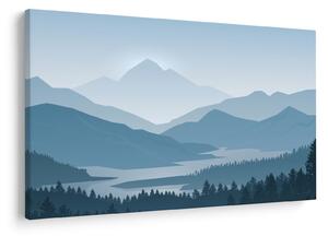 Slika - Planine pogledom grafičara (90x60 cm)