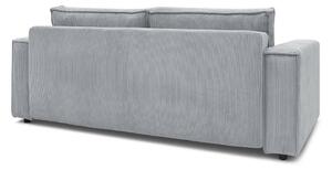 Svijetlo siva sklopiva sofa od samta 245 cm Nihad – Bobochic Paris