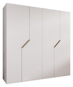 Ormar za garderobu Alaris 1 200 (bijela + zlatna)