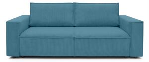 Tirkizna sofa na razvlačenje od samta Bobochic Paris Nihad, 245 cm