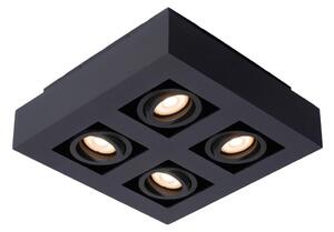 Lucide 09119/21/30 - LED Reflektorska svjetiljka XIRAX 4xGU10/5W/230V crna