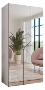Zondo.hr Ormar za garderobu Alaris 3 100 (bijela + kašmir) (s ogledalom). Akcija -20%. 1144209