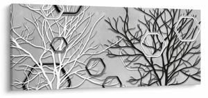 Apstraktna slika s drvećem (120x50 cm)