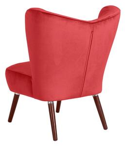 Crvena fotelja Max Winzer Sari Velvet