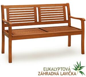 Casaria Vrtna klupa MANUELA, 120x60x90 cm, prirodna smeđa