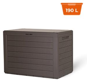 Kutija za pohranu WOODEBOX, 190 l, 78x44x55 cm, tamnosmeđa Prosperplast