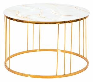 Stolić za kavu zlatne boje Mauro Ferretti Simple Paris, ⌀ 70 cm