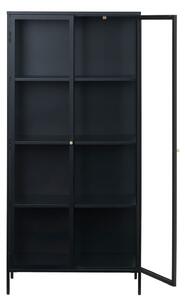 Crna metalna vitrina 90x190 cm Carmel – Unique Furniture