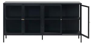 Crna metalna vitrina 170x85 cm Carmel – Unique Furniture