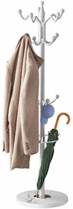 Casaria Stalak za kapute TENZY s mramornim postoljem, 37x173 cm, bijeli