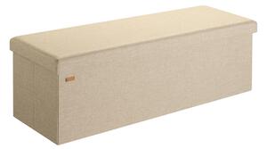 Casaria Tabure s prostorom za pohranu EDMUND 115x38x38 cm, bež