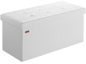 Casaria Tabure s prostorom za pohranu BELLA, 80x40x40cm, bijeli