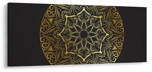 Slika zlatne apstrakcije (120x50 cm)