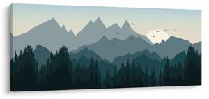 Slika - Planine pogledom grafičara (120x50 cm)