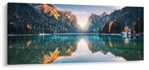 Slika - Gorsko jezero (120x50 cm)