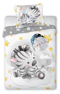 FARO posteljina 2 djelna Cuddles zebra grey