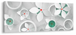 Slika cvjetne apstrakcije (120x50 cm)