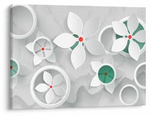 Slika cvjetne apstrakcije (70x50 cm)