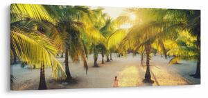 Slika - Žena i palme (120x50 cm)