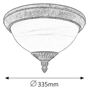 Rabalux 8377 - Vanjska stropna svjetlijka MADRID 2xE27/40W/230V