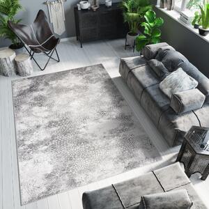 Sivi dizajnerski tepih s nježnim uzorkom Širina: 60 cm | Duljina: 100 cm