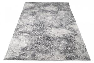 Sivi dizajnerski tepih s nježnim uzorkom Širina: 80 cm | Duljina: 150 cm