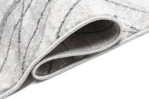 Moderni tepih svijetlo krem boje s motivom lišća Širina: 140 cm | Duljina: 200 cm