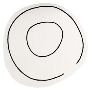 Vuneni Tepih Loop Ivory Round