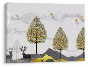 Slika naslikanih jelenova (70x50 cm)