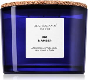 Vila Hermanos Apothecary Cobalt Blue Fig & Amber mirisna svijeća 350 g