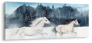 Slika naslikanih konja (120x50 cm)