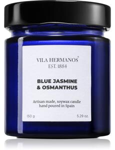 Vila Hermanos Apothecary Cobalt Blue Blue Jasmine & Osmanthus mirisna svijeća 150 g