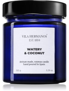 Vila Hermanos Apothecary Cobalt Blue Watery & Coconut mirisna svijeća 150 g