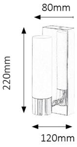 Rabalux 5749 - LED Zidna svjetiljka za kupaonicu JIM 1xLED/5W/230V IP44