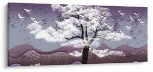 Slika - Stablo u oblacima (120x50 cm)