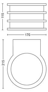 Philips 17401/93/P0 - LED Vanjska svjetiljka Hue LUCCA 1xE27/9,5W/230V IP44