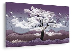 Slika - Stablo u oblacima (90x60 cm)