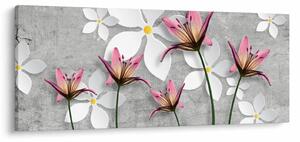 Slika cvjetne apstrakcije (120x50 cm)