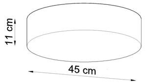 Stropna svjetiljka ARENA 45 3xE27/60W/230V crna