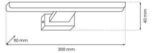 LED Zidna svjetiljka za kupaonicu SHINE 1xLED/7W/230V IP44