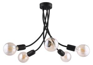 Jupiter 1640 - Viseći luster LUCE 5xE27/60W/230V crna